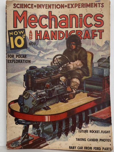 VINTAGE MAGAZINE: Mechanix and Handicraft, Vol. 4, No. 10 - November 1937 
