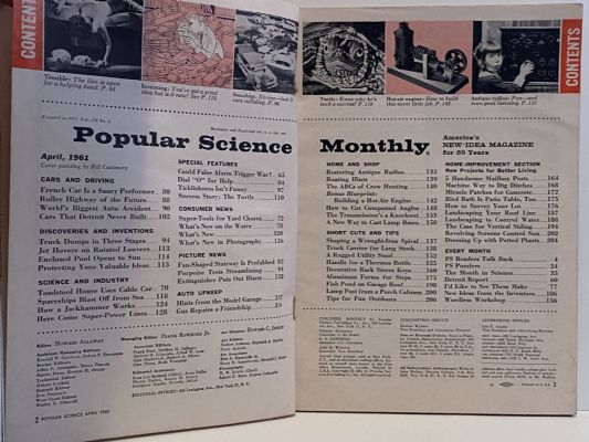 VINTAGE MAGAZINE: Popular Science, Vol. 178, No. 4 - April 1961