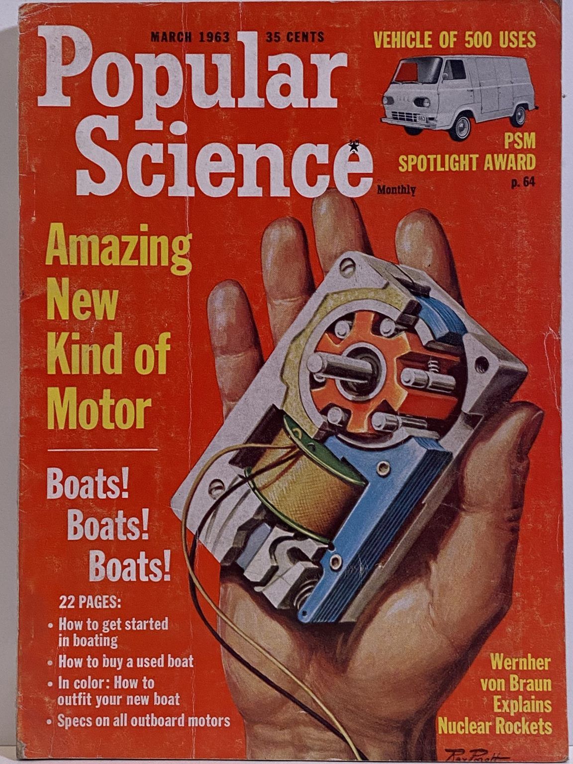 VINTAGE MAGAZINE: Popular Science, Vol. 182, No. 3 - March 1963