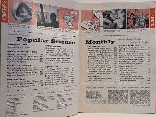 VINTAGE MAGAZINE: Popular Science, Vol. 175, No. 5 - November 1959