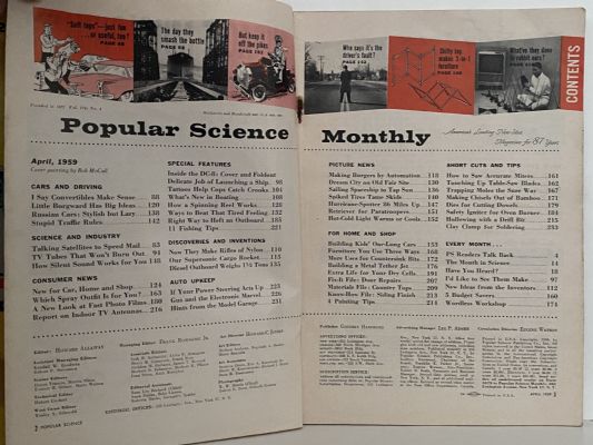 VINTAGE MAGAZINE: Popular Science, Vol. 174, No. 4 - April 1959