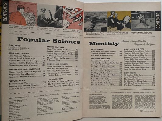 VINTAGE MAGAZINE: Popular Science, Vol. 175, No. 1 - July 1959