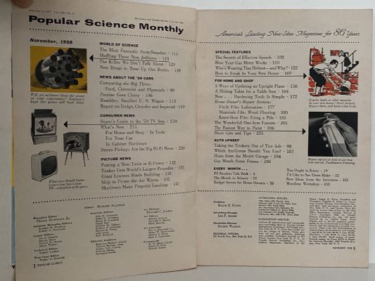 VINTAGE MAGAZINE: Popular Science, Vol. 173, No. 5 - November 1958