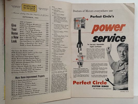 VINTAGE MAGAZINE: Popular Science, Vol. 167, No. 3 - September 1955