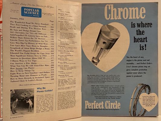 VINTAGE MAGAZINE: Popular Science, Vol. 164, No. 1 - January 1954