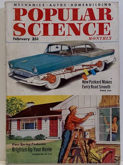 VINTAGE MAGAZINE: Popular Science, Vol. 166, No. 2 - February 1955 