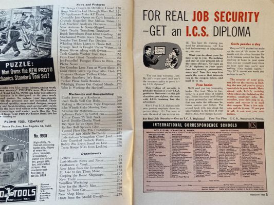 VINTAGE MAGAZINE: Popular Science, Vol. 166, No. 2 - February 1955