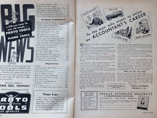 VINTAGE MAGAZINE: Popular Science, Vol. 156, No. 1 - January 1950