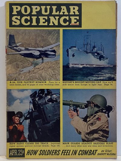 VINTAGE MAGAZINE: Popular Science, Vol. 146, No. 4 - February 1945 