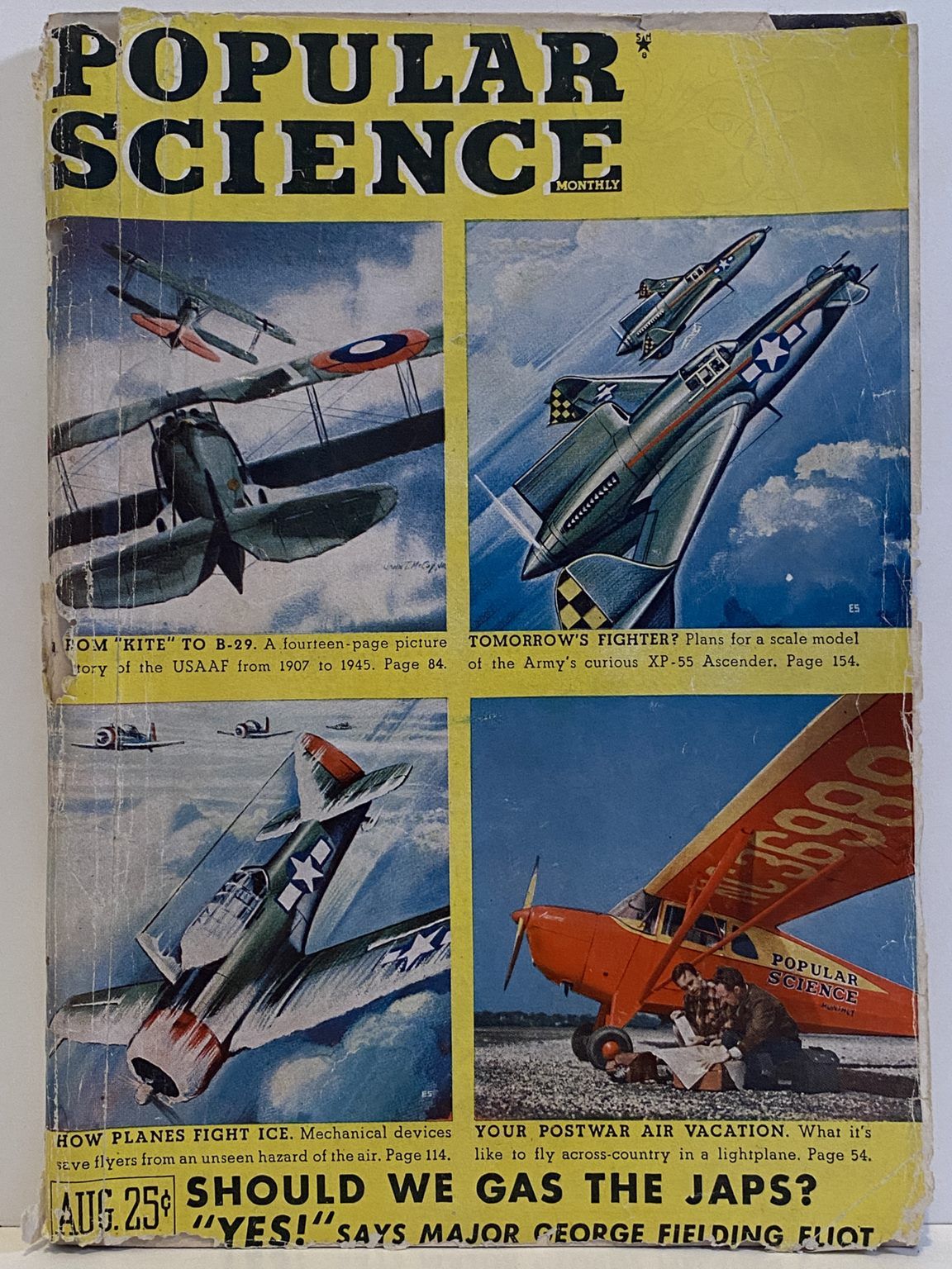 VINTAGE MAGAZINE: Popular Science, Vol. 147, No. 2 - August 1945