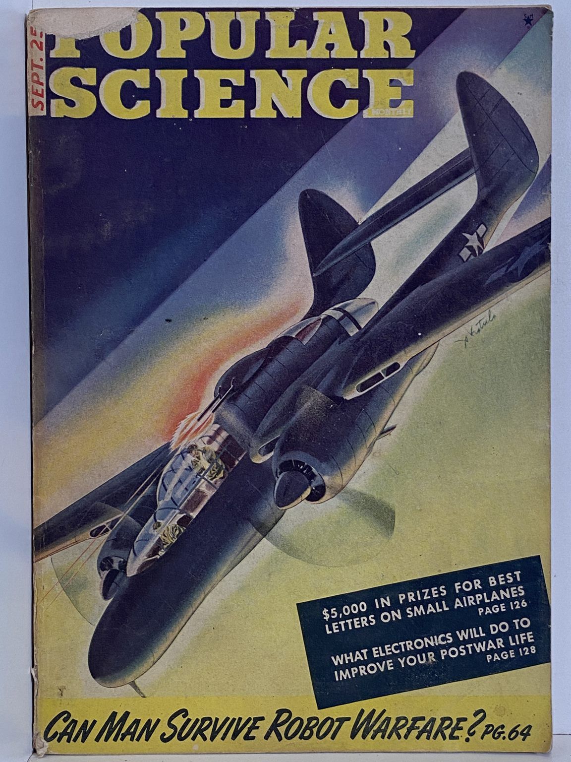 VINTAGE MAGAZINE: Popular Science, Vol. 145, No. 3 - September 1944