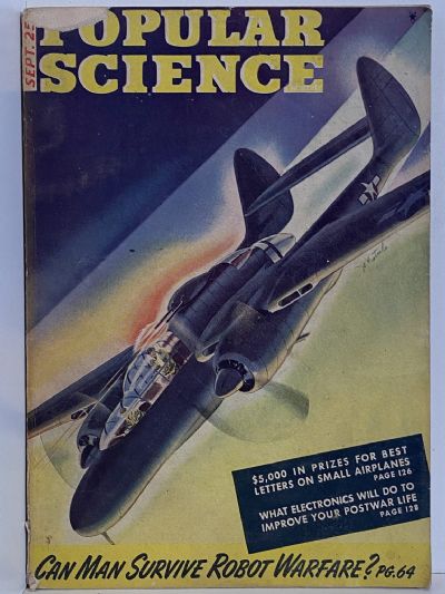 VINTAGE MAGAZINE: Popular Science, Vol. 145, No. 3 - September 1944 