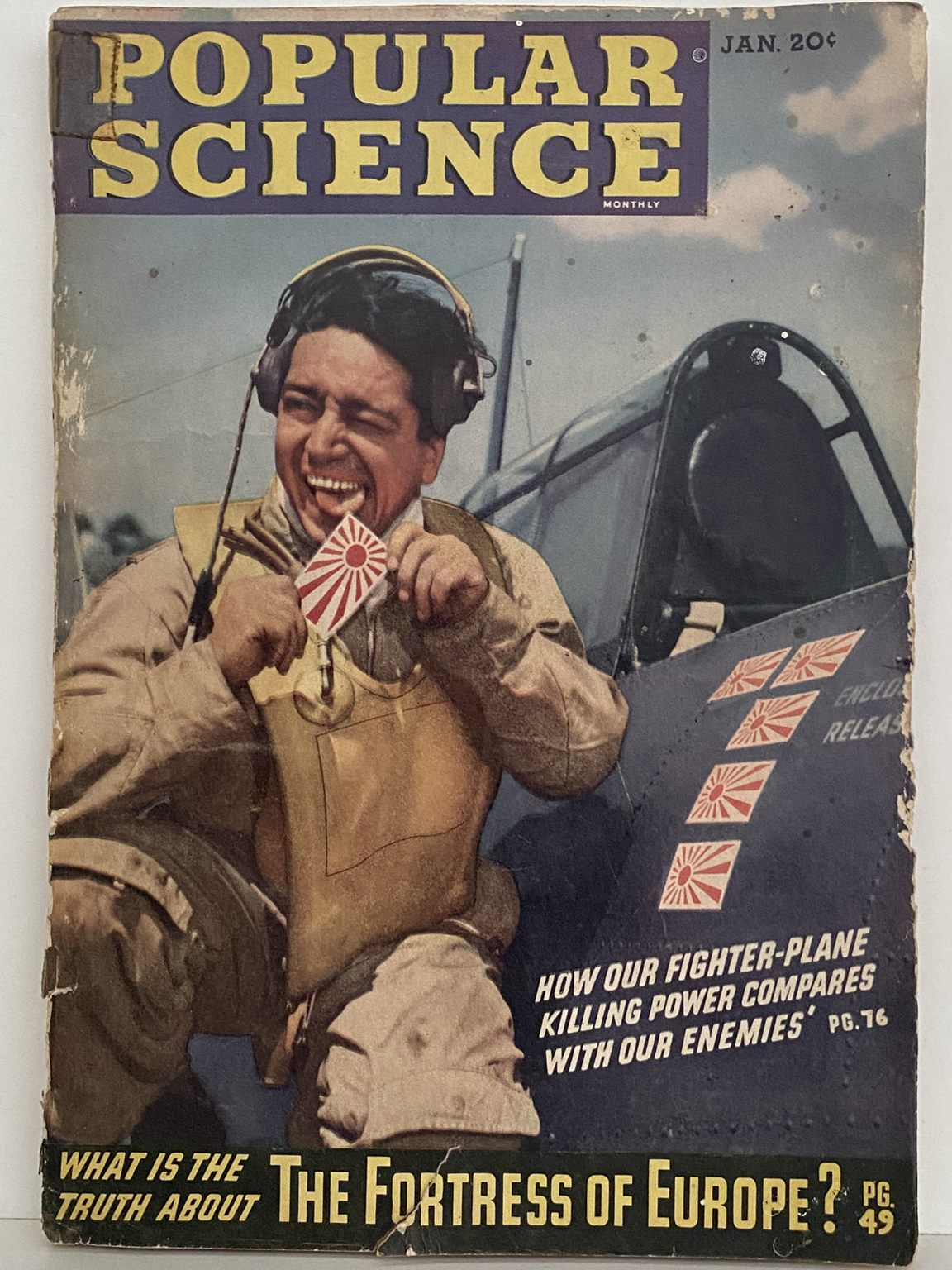 VINTAGE MAGAZINE: Popular Science, Vol. 144, No. 1 - January 1944