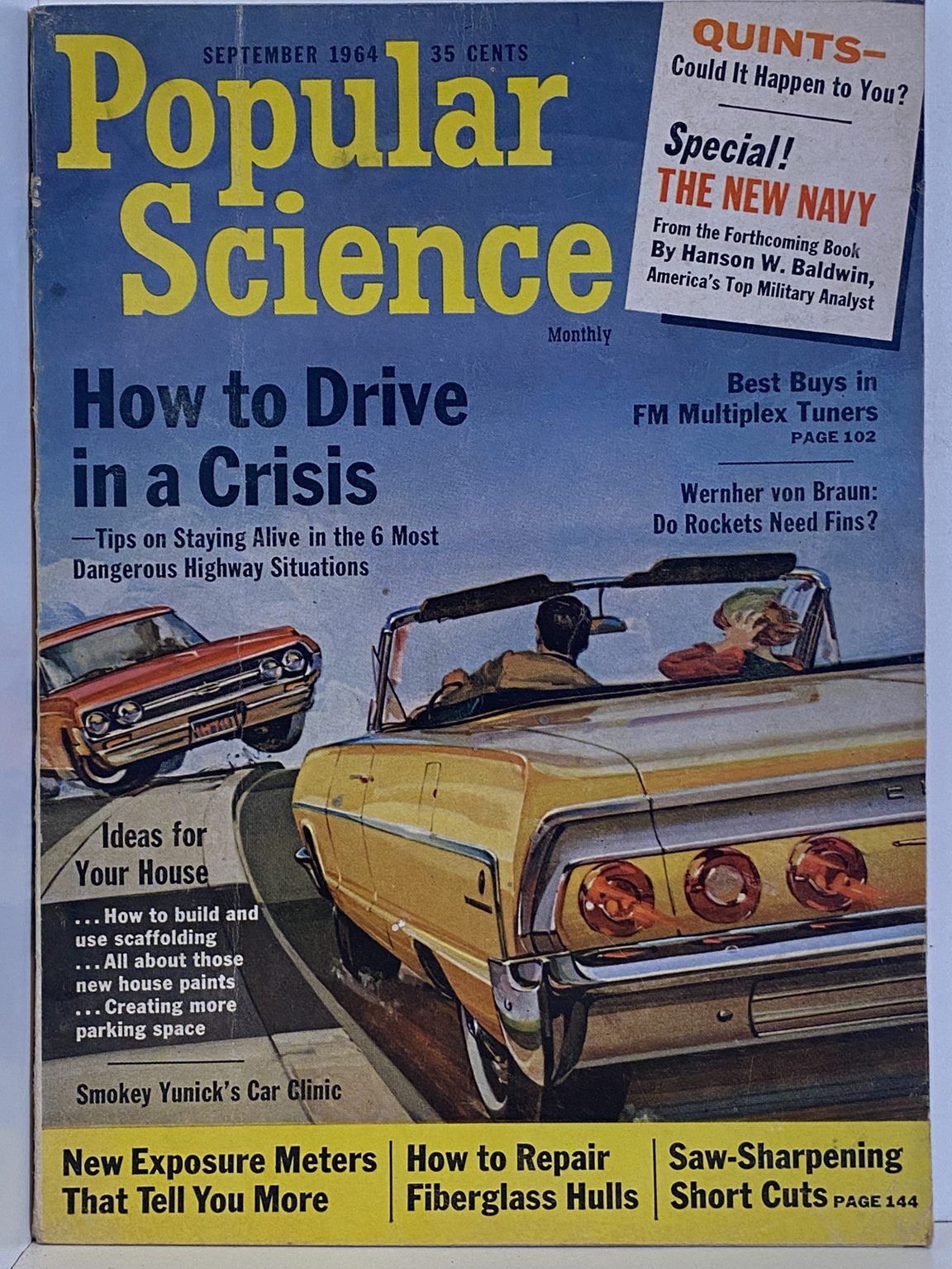 VINTAGE MAGAZINE: Popular Science, Vol. 185, No. 3 - September 1964