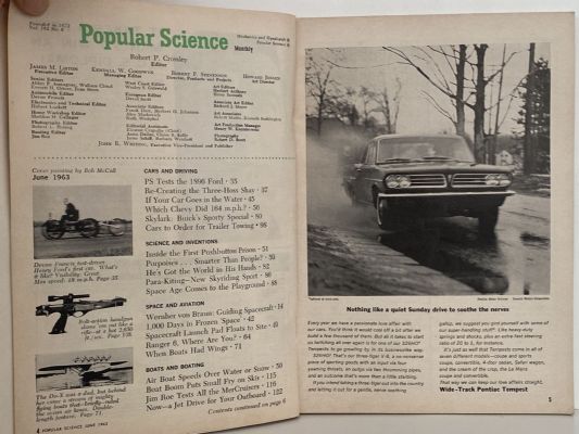 VINTAGE MAGAZINE: Popular Science, Vol. 182, No. 6 - June 1963