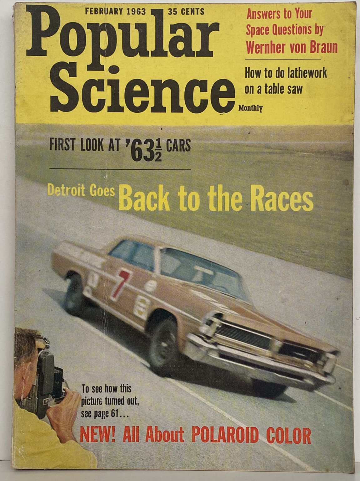 VINTAGE MAGAZINE: Popular Science, Vol. 182, No. 2 - February 1963