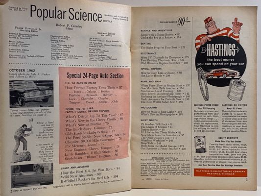 VINTAGE MAGAZINE: Popular Science, Vol. 181, No. 4 - October 1962