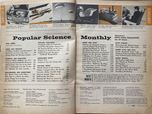 VINTAGE MAGAZINE: Popular Science, Vol. 179, No. 1 - July 1961
