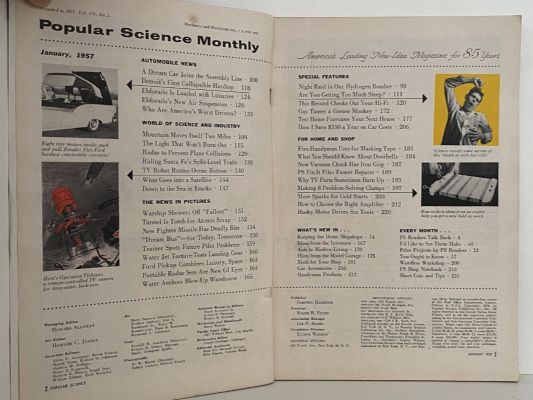 VINTAGE MAGAZINE: Popular Science, Vol. 170, No. 1 - January 1957
