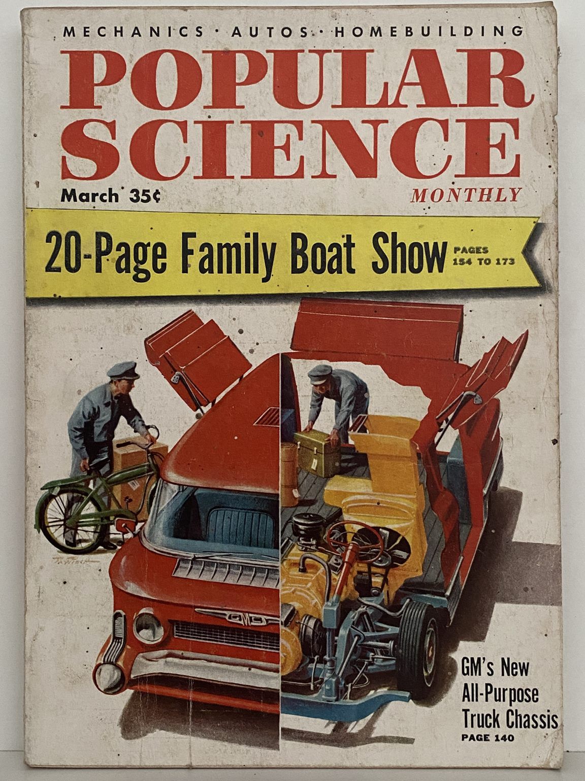 VINTAGE MAGAZINE: Popular Science, Vol. 166, No. 3 - March 1955