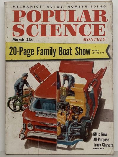 VINTAGE MAGAZINE: Popular Science, Vol. 166, No. 3 - March 1955 