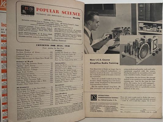VINTAGE MAGAZINE: Popular Science, Vol. 153, No. 1 - July 1948