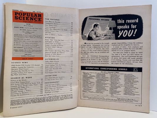 VINTAGE MAGAZINE: Popular Science, Vol. 151, No. 1 - July 1947