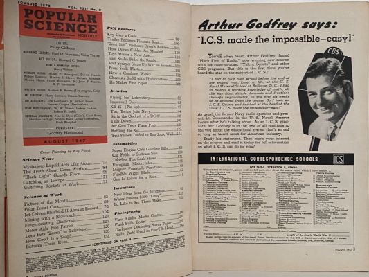 VINTAGE MAGAZINE: Popular Science, Vol. 151, No. 2 - August 1947