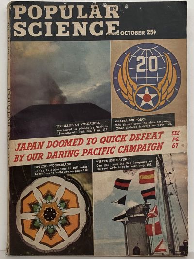 VINTAGE MAGAZINE: Popular Science, Vol. 145, No. 4 - October 1944 