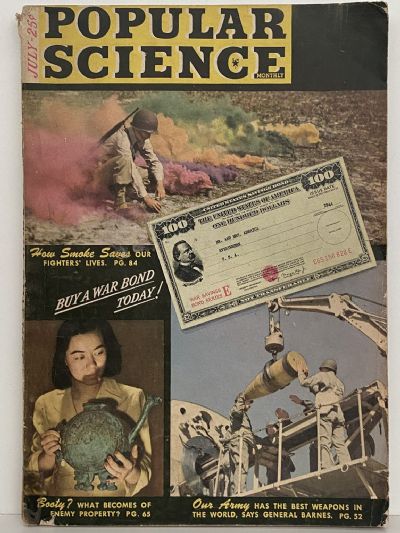 VINTAGE MAGAZINE: Popular Science, Vol. 145, No. 1 - July 1944 