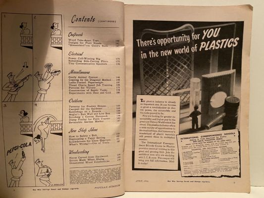 VINTAGE MAGAZINE: Popular Science, Vol. 145, No. 1 - July 1944