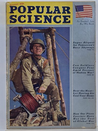 VINTAGE MAGAZINE: Popular Science, Vol. 143, No. 2 - August 1943 