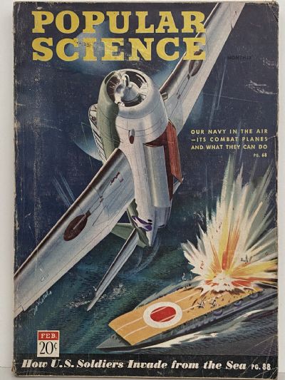 VINTAGE MAGAZINE: Popular Science, Vol 142, No. 2 - February 1943 