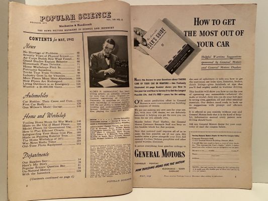 VINTAGE MAGAZINE: Popular Science, Vol 140, No 5. - May 1942
