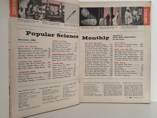 VINTAGE MAGAZINE: Popular Science - November 1960