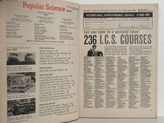 VINTAGE MAGAZINE: Popular Science - July 1964
