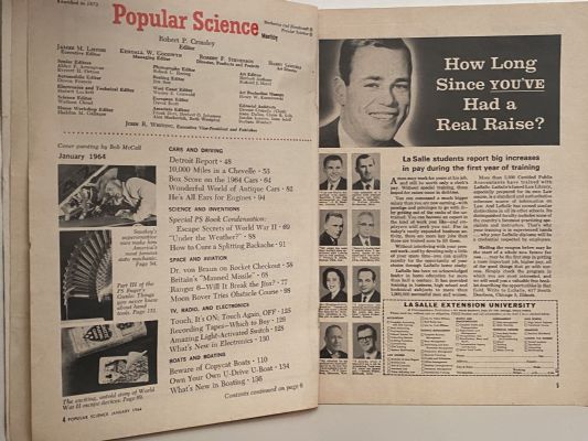 VINTAGE MAGAZINE: Popular Science - January 1964