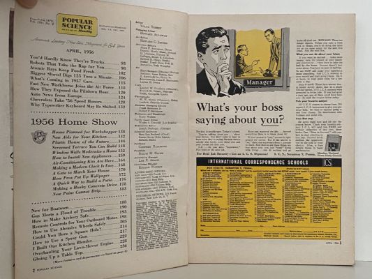 VINTAGE MAGAZINE: Popular Science - April 1956