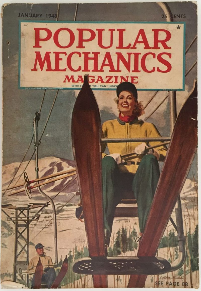 VINTAGE MAGAZINE: Popular Mechanics - Vol. 89, No. 1 - January 1948