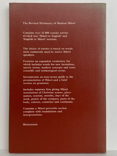 THE REVISED DICTIONARY OF MODERN MAORI