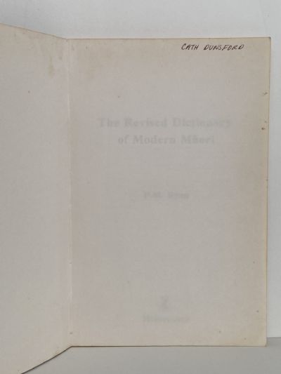 THE REVISED DICTIONARY OF MODERN MAORI