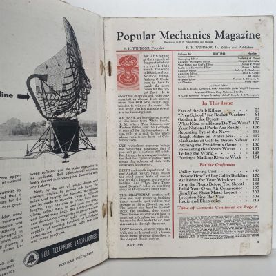 VINTAGE MAGAZINE: Popular Mechanics - Vol. 86, No. 1 - July 1946