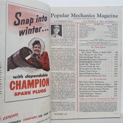 VINTAGE MAGAZINE: Popular Mechanics - Vol. 86, No. 6 - December 1946