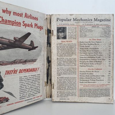 VINTAGE MAGAZINE: Popular Mechanics - Vol. 85, No. 2 - February 1946