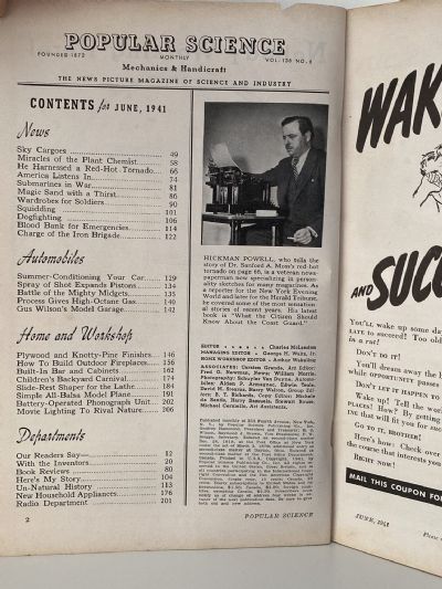 VINTAGE MAGAZINE: Popular Science - Vol. 138, No. 6 - June 1941