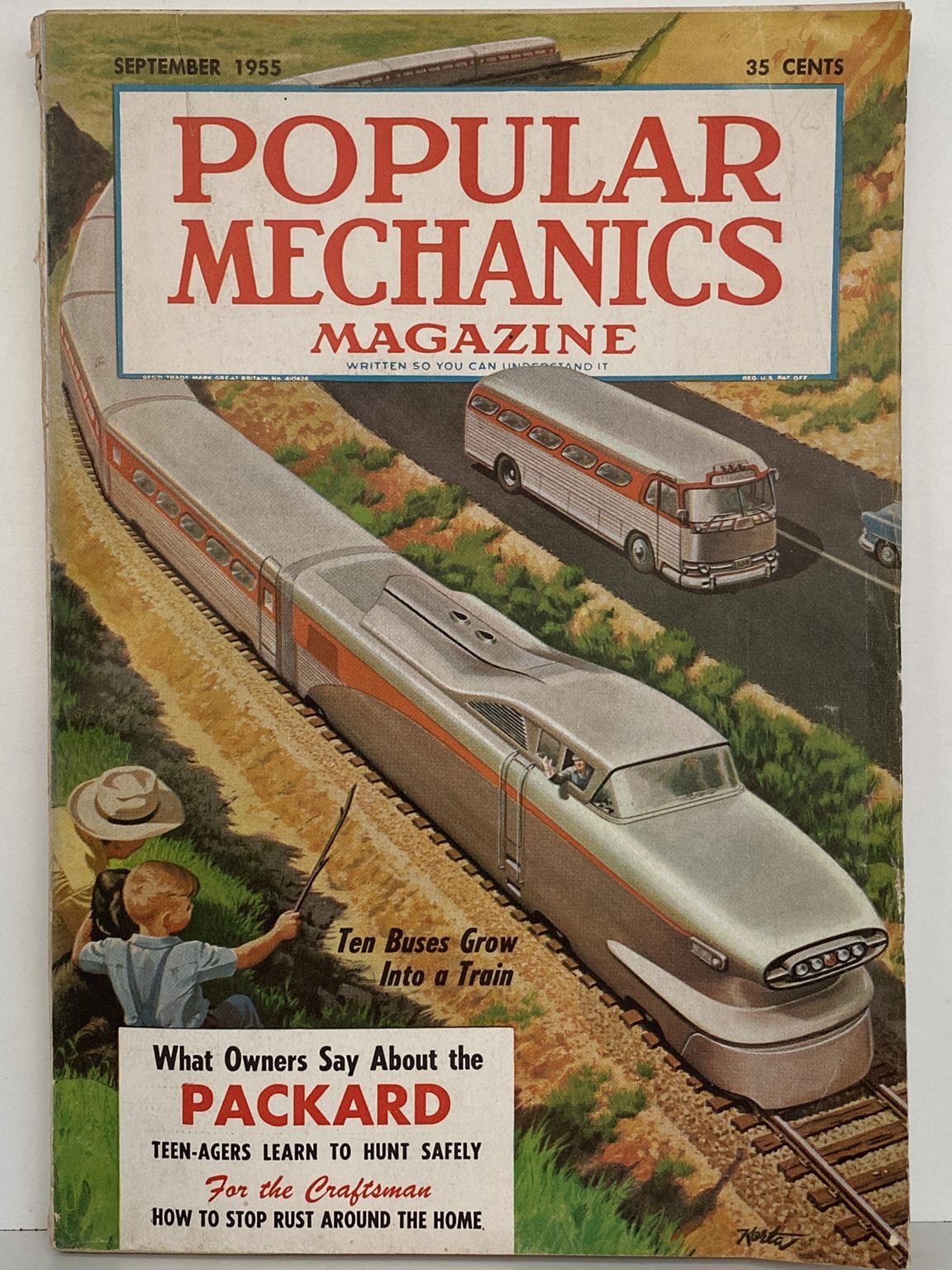 VINTAGE MAGAZINE: Popular Mechanics - Vol. 104, No. 3 - September 1955