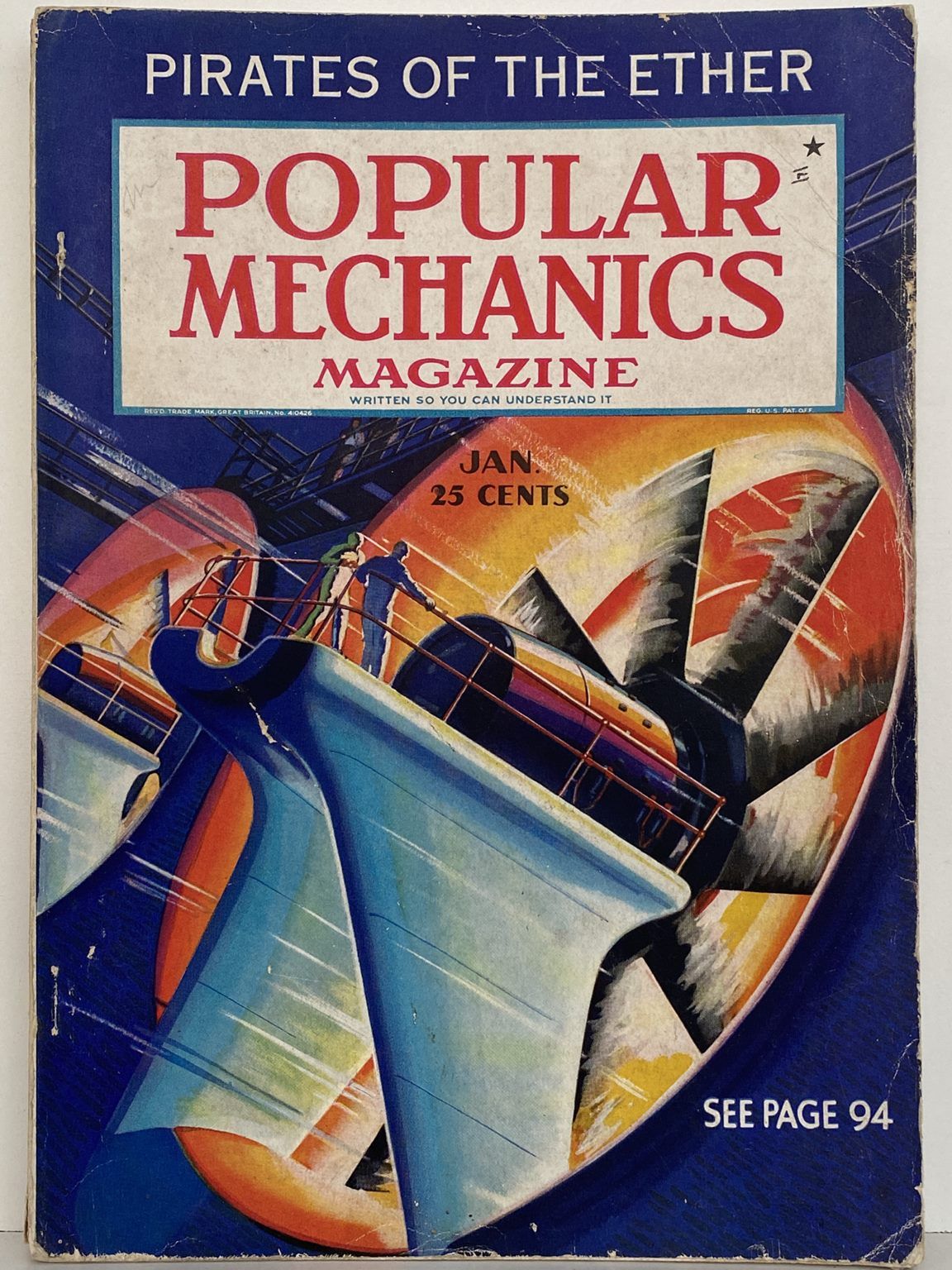 VINTAGE MAGAZINE: Popular Mechanics - Vol. 65, No. 1 - January 1936