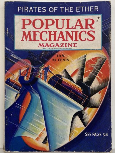 VINTAGE MAGAZINE: Popular Mechanics - Vol. 65, No. 1 - January 1936 