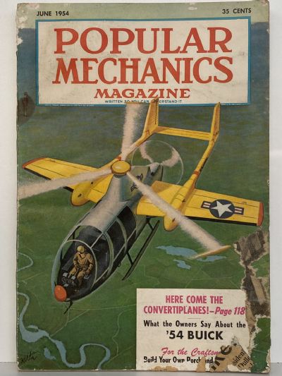 VINTAGE MAGAZINE: Popular Mechanics - Vol. 101, No. 6 - June 1954 