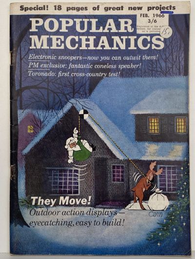 VINTAGE MAGAZINE: Popular Mechanics - Vol. 124, No. 6 - February 1966 